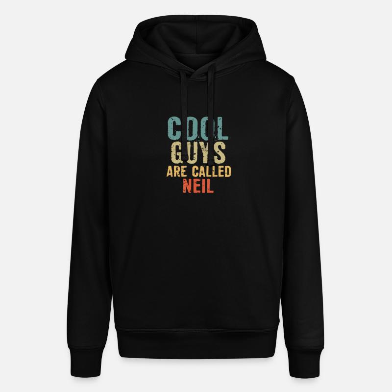 Les mecs cool s’appellent Neil - Sweat à capuche SOUNDER Stanley/Stella Unisexe - noir