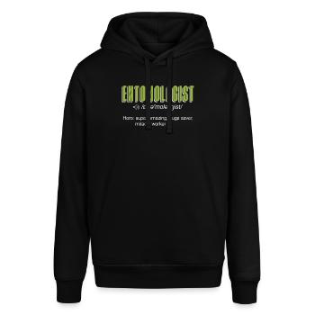 Entomologist Hero Super Amazing Insect Collector - Stanley/Stella Unisex Hoodie SOUNDER - Schwarz - Vorne - Alina (178cm) & Michal (187cm)