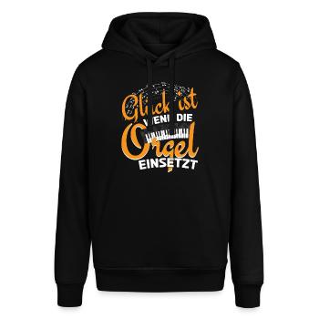 Orgel Orgelspieler Kirchenmusik - Stanley/Stella Unisex Hoodie SOUNDER - Schwarz - Vorne - Alina (178cm) & Michal (187cm)