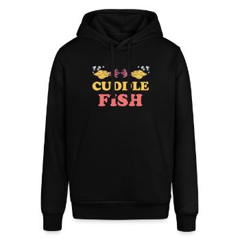 Câlin Poisson Jeux De Mots Aquariophile Sous L’eau - Sweat à capuche SOUNDER Stanley/Stella Unisexe - noir - Devant - Alina (178cm) & Michal (187cm)