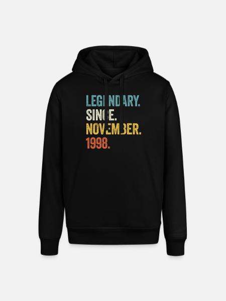 25 Years Legendary November 1998 25th Birthday - Stanley/Stella SOUNDER Unisex Hoodie - black