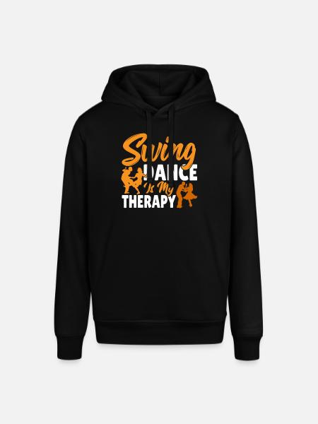 Ballerino Swing Dance è la mia terapia swing - Felpa con cappuccio unisex SOUNDER di Stanley/Stella - nero