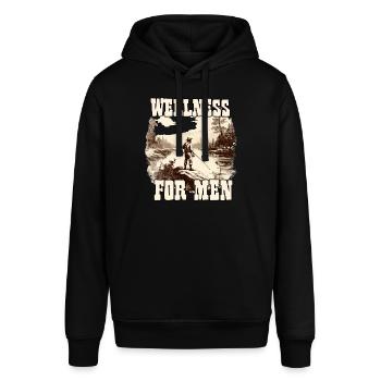 Wellness for Men Angler T-shirt Homme Pêcheur - Sweat à capuche SOUNDER Stanley/Stella Unisexe - noir - Devant - Alina (178cm) & Michal (187cm)