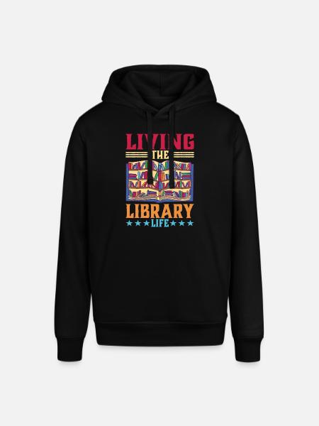 Living The Library Life - Stanley/Stella SOUNDER Unisex Hoodie - black