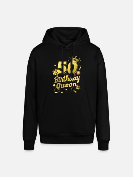 Syntymäpäivä kuningatar 50 - Stanley/Stella SOUNDER unisex huppari - musta