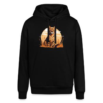 Savannah - Stanley/Stella SOUNDER Unisex Hoodie - black - Front - Alina (178cm) & Michal (187cm)