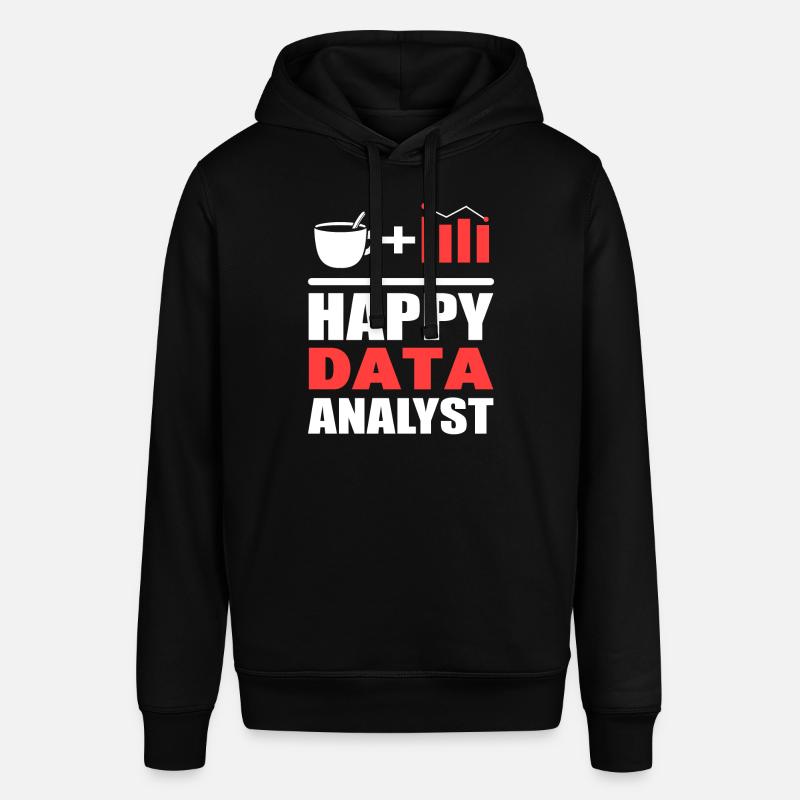 Glücklicher Datenanalyst Systemanalytiker - Stanley/Stella Unisex Hoodie SOUNDER - Schwarz