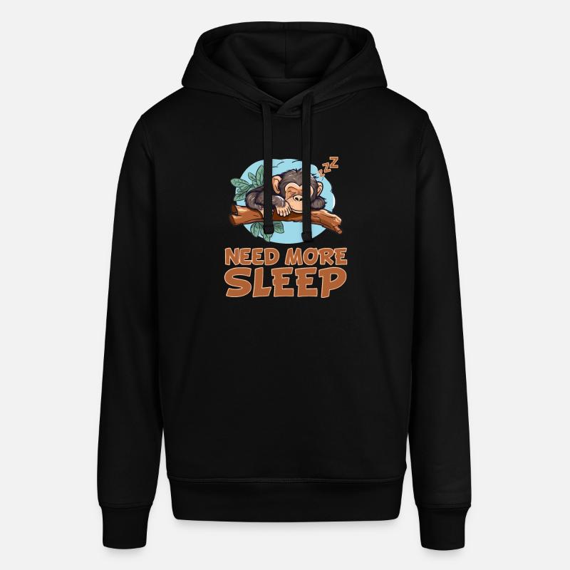 Chimpanzés endormis - étreignant le - Sweat à capuche SOUNDER Stanley/Stella Unisexe - noir
