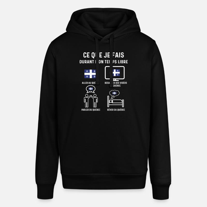 Québec temps libre cadeau - Sweat à capuche SOUNDER Stanley/Stella Unisexe - noir