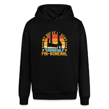 Pinball Flipper - Stanley/Stella SOUNDER Unisex Hoodie - black - Front - Alina (178cm) & Michal (187cm)