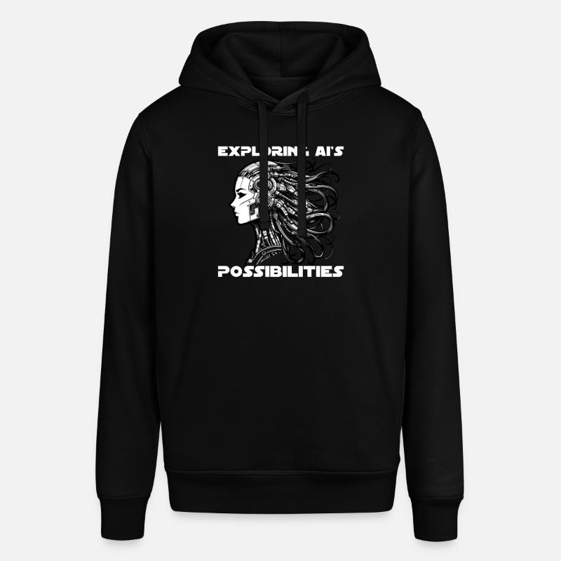 Artificial Intelligence, Machine Learning, Data - Stanley/Stella SOUNDER Unisex Hoodie - black