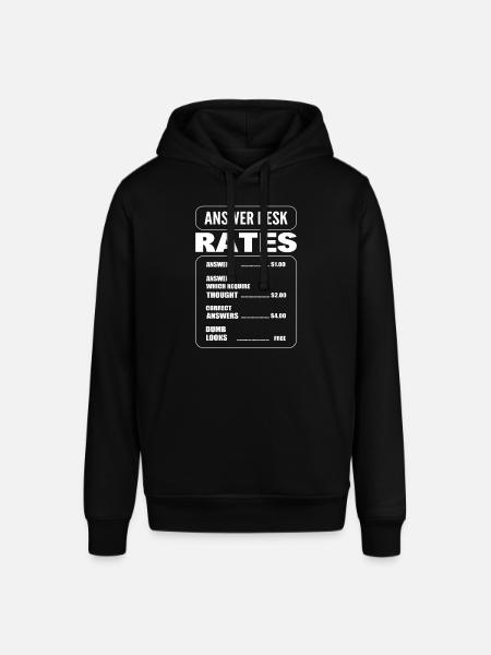 Answer Desk Rates Rezeptionist - Stanley/Stella Unisex Hoodie SOUNDER - Schwarz