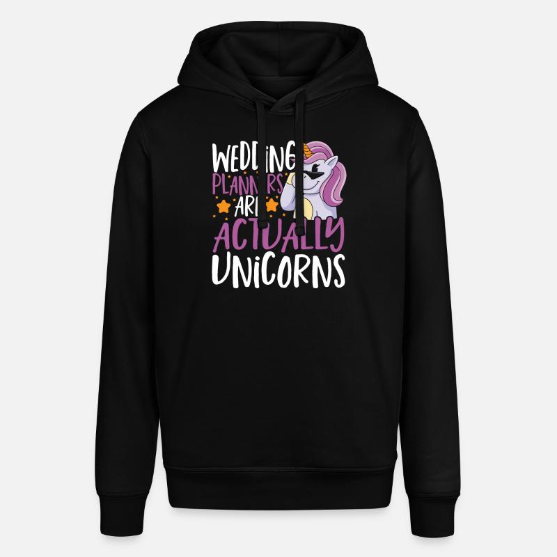 Hochzeitsplaner sind eigentlich Einhörner - Stanley/Stella Unisex Hoodie SOUNDER - Schwarz