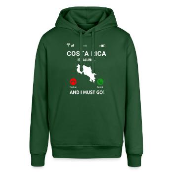 Costa Rica Mittelamerika Urlaub - Stanley/Stella Unisex Hoodie SOUNDER - Flaschengrün - Vorne - Alina (178cm) & Michal (187cm)