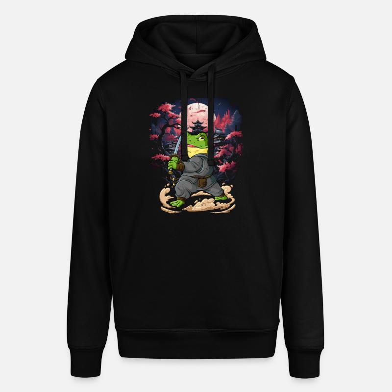 Grenouille samouraï - Sweat à capuche SOUNDER Stanley/Stella Unisexe - noir