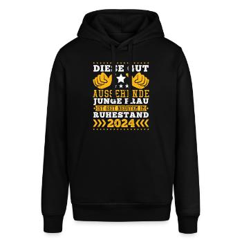 Rente Frauen Diese Gut Aussehende Junge Frau - Stanley/Stella Unisex Hoodie SOUNDER - Schwarz - Vorne - Alina (178cm) & Michal (187cm)