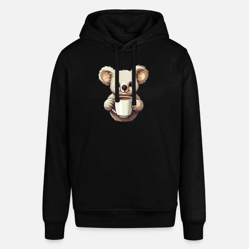 Café Koala Bear - Sweat à capuche SOUNDER Stanley/Stella Unisexe - noir