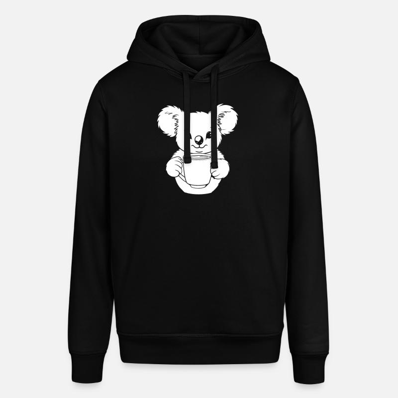 Café Koala Bear - Sweat à capuche SOUNDER Stanley/Stella Unisexe - noir