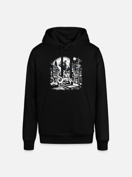 Ratte Straßenkunst - Stanley/Stella Unisex Hoodie SOUNDER - Schwarz