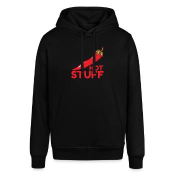 hot Stuff Chili Gewürz Scoville - Stanley/Stella Unisex Hoodie SOUNDER - Schwarz - Vorne - Alina (178cm) & Michal (187cm)