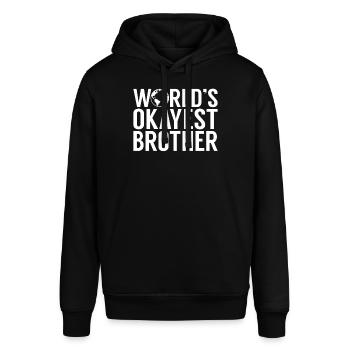 Brother Gifts - Stanley/Stella Unisex Hoodie SOUNDER - Schwarz - Vorne - Alina (178cm) & Michal (187cm)