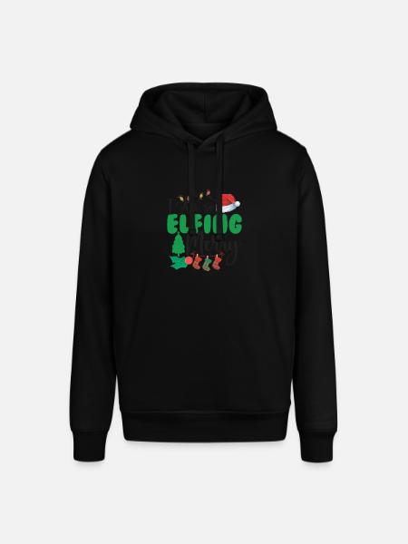 I am so merry Elfing - Stanley/Stella SOUNDER Unisex Hoodie - black