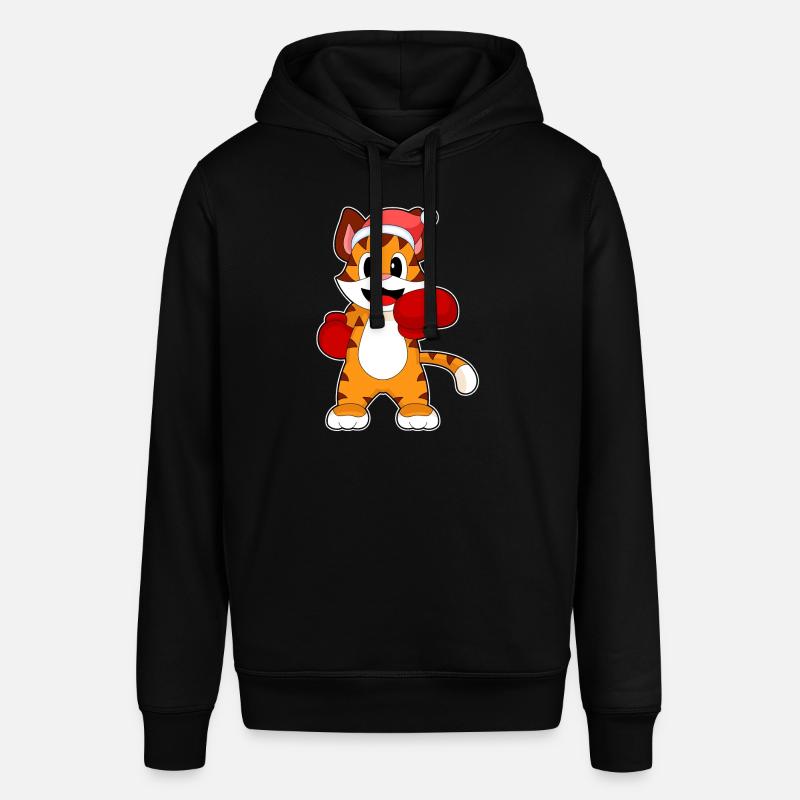 Boxer de Noël tigre - Sweat à capuche SOUNDER Stanley/Stella Unisexe - noir
