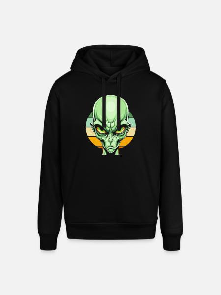 Alien Außerirdischer - Stanley/Stella Unisex Hoodie SOUNDER - Schwarz