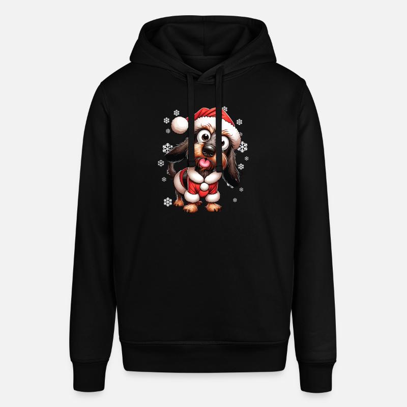 Teckel à poil dur Noël - Sweat à capuche SOUNDER Stanley/Stella Unisexe - noir