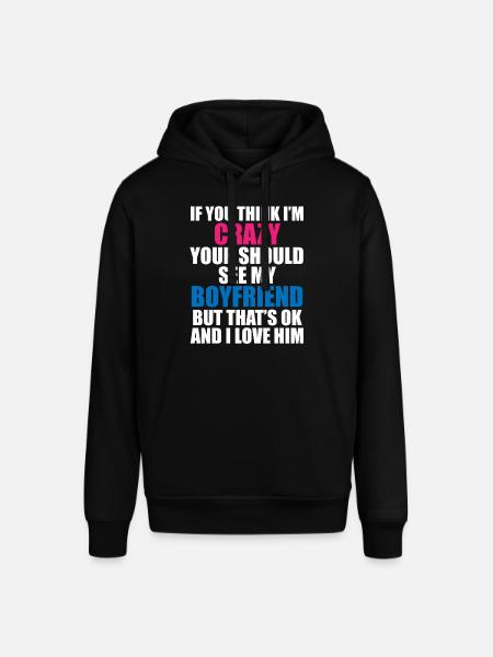 Crazy Friend - Humorous Motif - Stanley/Stella SOUNDER Unisex Hoodie - black