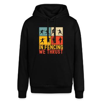 Fechten Fechtsport - Stanley/Stella Unisex Hoodie SOUNDER - Schwarz - Vorne - Alina (178cm) & Michal (187cm)