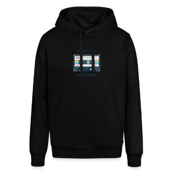 Retro -sarkastisches Alter Spruche - Stanley/Stella Unisex Hoodie SOUNDER - Schwarz - Vorne - Alina (178cm) & Michal (187cm)