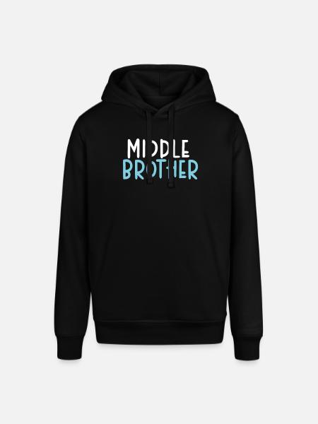 Middle Brother Gifts - Stanley/Stella SOUNDER Unisex Hoodie - black