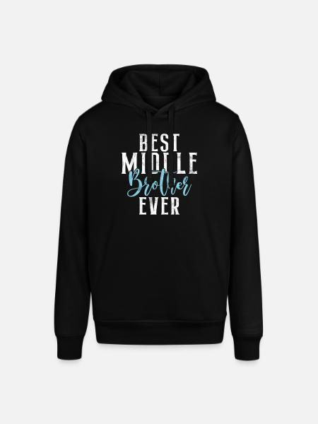 Middle Brother Gifts - Stanley/Stella SOUNDER Unisex Hoodie - black