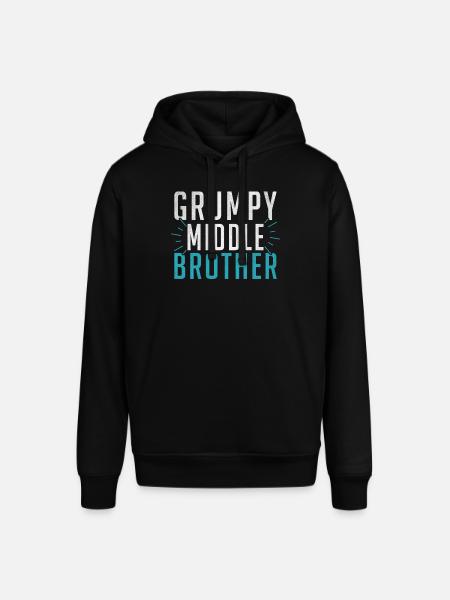 Middle Brother Gifts - Stanley/Stella SOUNDER Unisex Hoodie - black