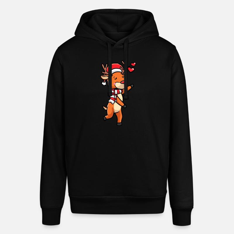 Émoticône de renne Noël Noël - Sweat à capuche SOUNDER Stanley/Stella Unisexe - noir