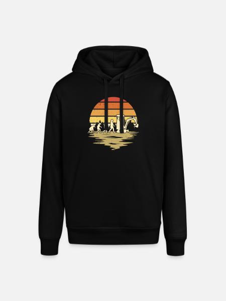 Bagger Evolution Baggerführer Baggerfahrer - Stanley/Stella Unisex Hoodie SOUNDER - Schwarz