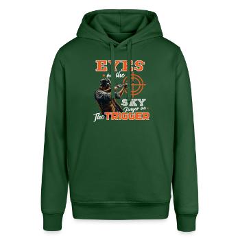 Tontaubenschießen Tontaubenschießen Schießen - Stanley/Stella Unisex Hoodie SOUNDER - Flaschengrün - Vorne - Alina (178cm) & Michal (187cm)