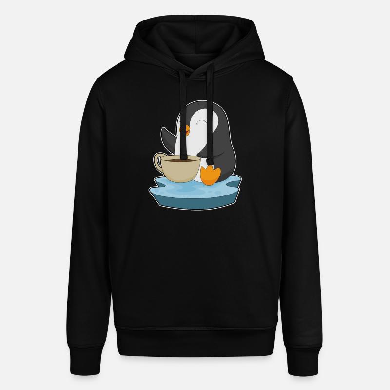 Tasse à café pingouin - Sweat à capuche SOUNDER Stanley/Stella Unisexe - noir
