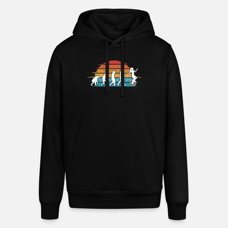 Einrad Evolution Einradfahrer - Stanley/Stella Unisex Hoodie SOUNDER - Schwarz
