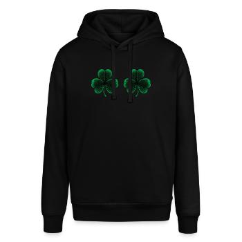 Kleeblatt Brüste - Stanley/Stella Unisex Hoodie SOUNDER - Schwarz - Vorne - Alina (178cm) & Michal (187cm)
