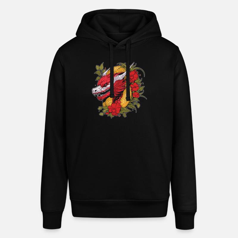 Année du Dragon 2024 - Sweat à capuche SOUNDER Stanley/Stella Unisexe - noir