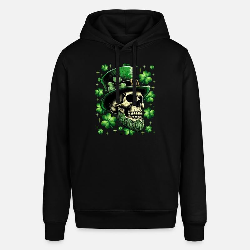 Crâne irlandais de la Saint-Patrick - Sweat à capuche SOUNDER Stanley/Stella Unisexe - noir