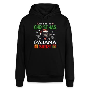 Labrador Retriever Dog Christmas Pajama - Stanley/Stella Unisex Hoodie SOUNDER - Schwarz - Vorne - Alina (178cm) & Michal (187cm)
