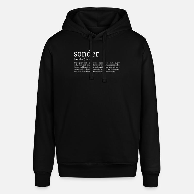 Sonder - Définition du dictionnaire - Sweat à capuche SOUNDER Stanley/Stella Unisexe - noir