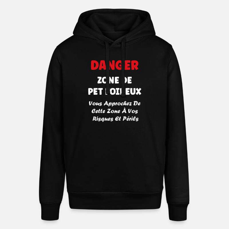 Danger zone de prout - Sweat à capuche SOUNDER Stanley/Stella Unisexe - noir