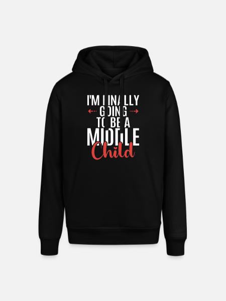 Middle Child Gifts - Stanley/Stella SOUNDER Unisex Hoodie - black