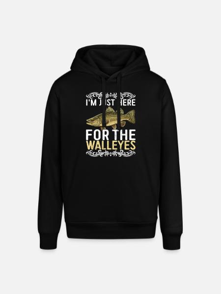 Walleye Fishing Angler - Stanley/Stella SOUNDER Unisex Hoodie - black