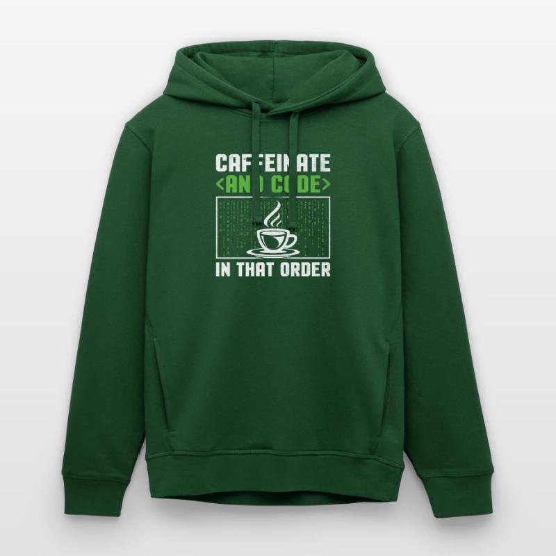 Kaffee-Codierung Programmierer Programmierer Entwickler Nerd Coff Stanley/Stella Unisex Hoodie SOUNDER