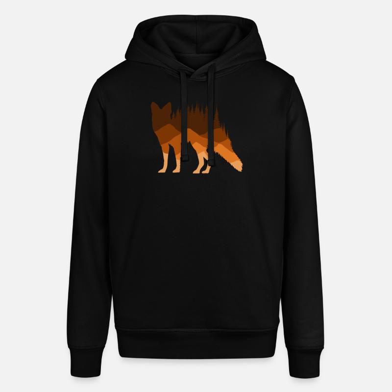 Fox Silhouette Beauté Sauvage - Sweat à capuche SOUNDER Stanley/Stella Unisexe - noir